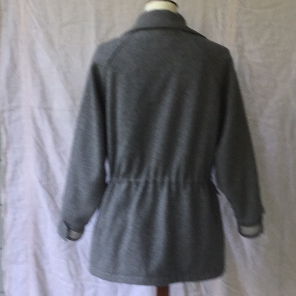 L.L. Bean Wool Jacket Lined Zippered With Snaps - Picture 3 of 5
